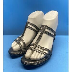 Naot Sandal Womens 35 US 5 Novel Casual Slip On Slide Leather Gray